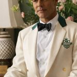 Ricky Martin Palm Royale White Crop Blazer
